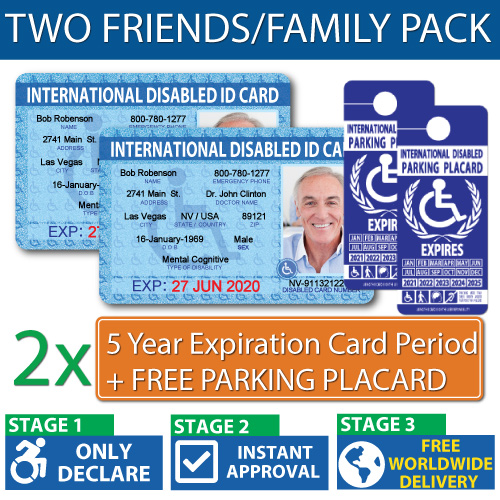 An illustrative example of disability identification cards